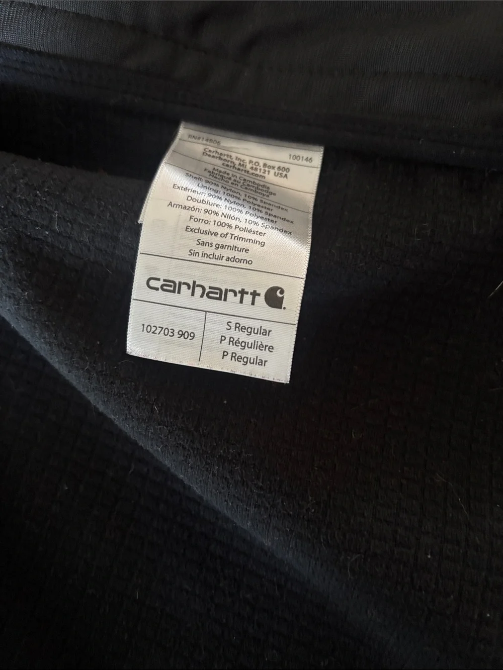 Carhartt medium Men’s Gray Zip-Front Lightweight Jacket